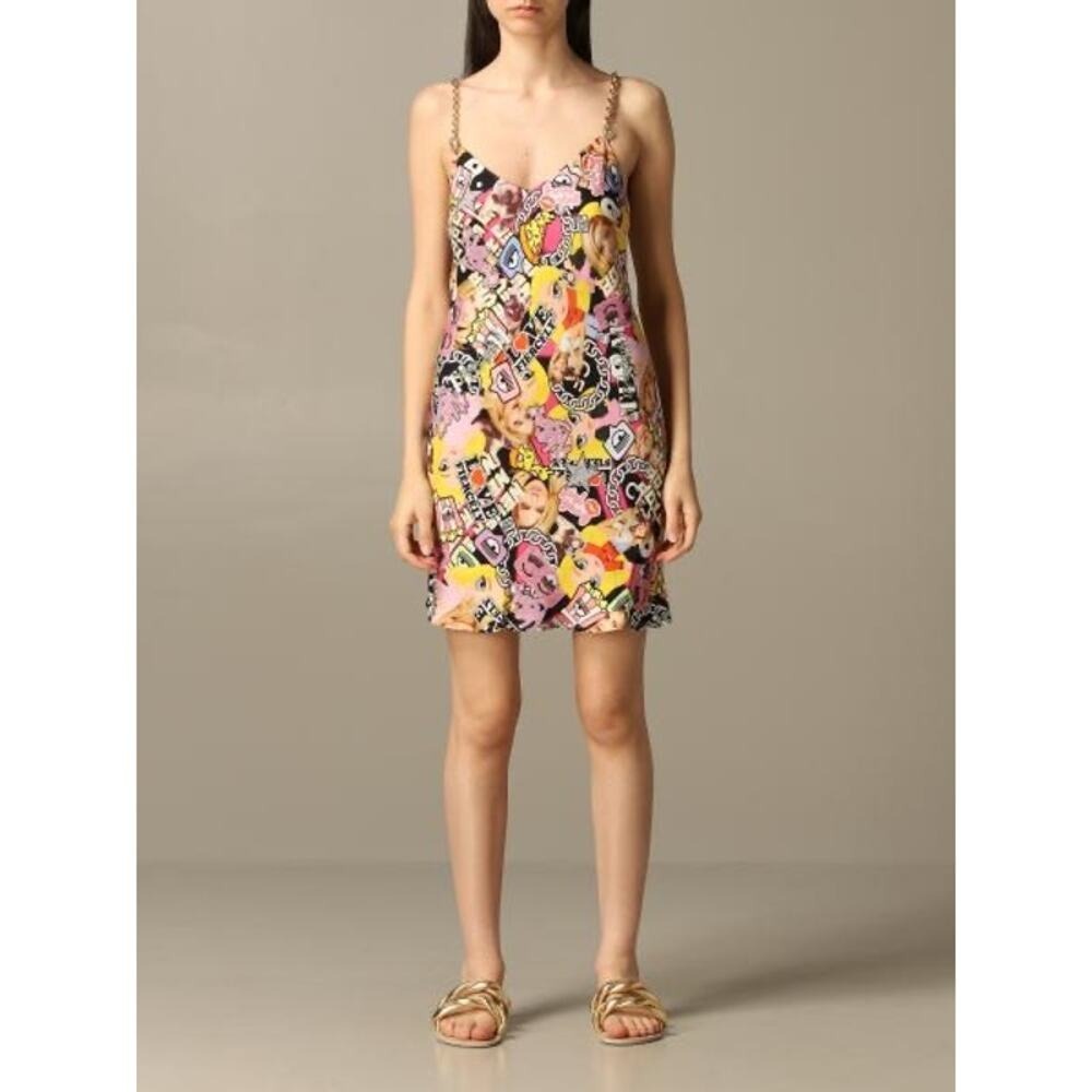Chia Ferragni collage-print‎ slip dress